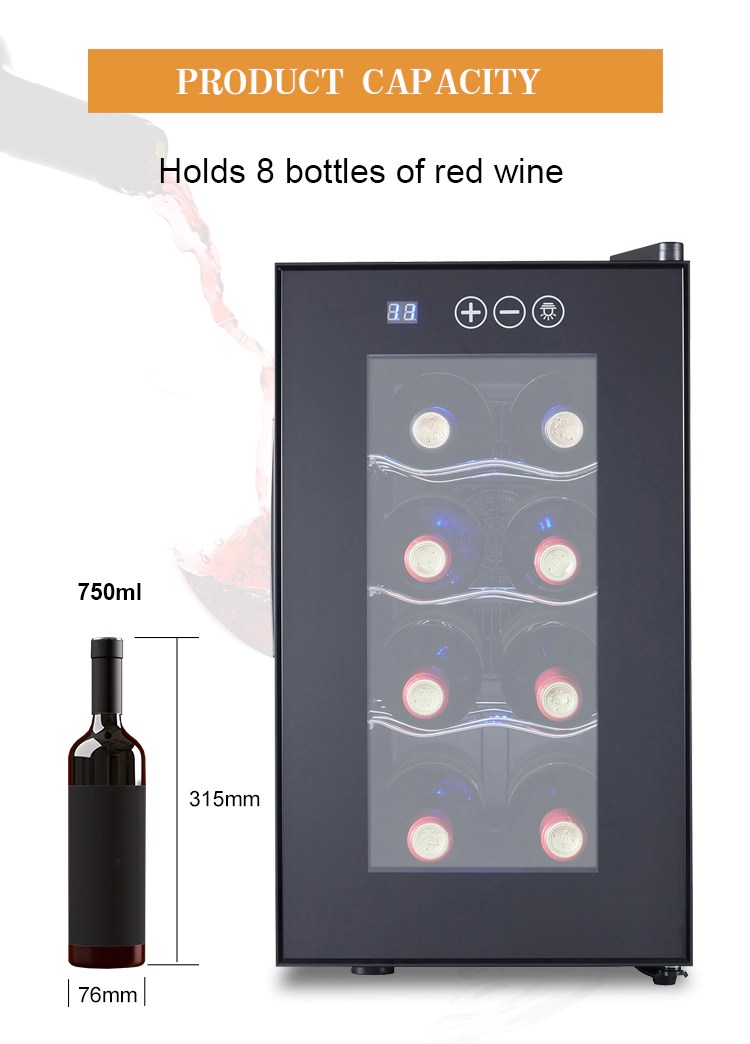 8 Bottle Thermoelectric Wine Cooler Fuhui Appliances