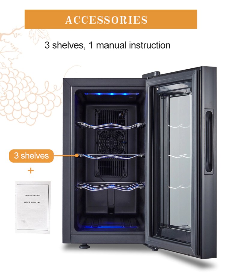 8 Bottle Thermoelectric Wine Cooler Fuhui Appliances