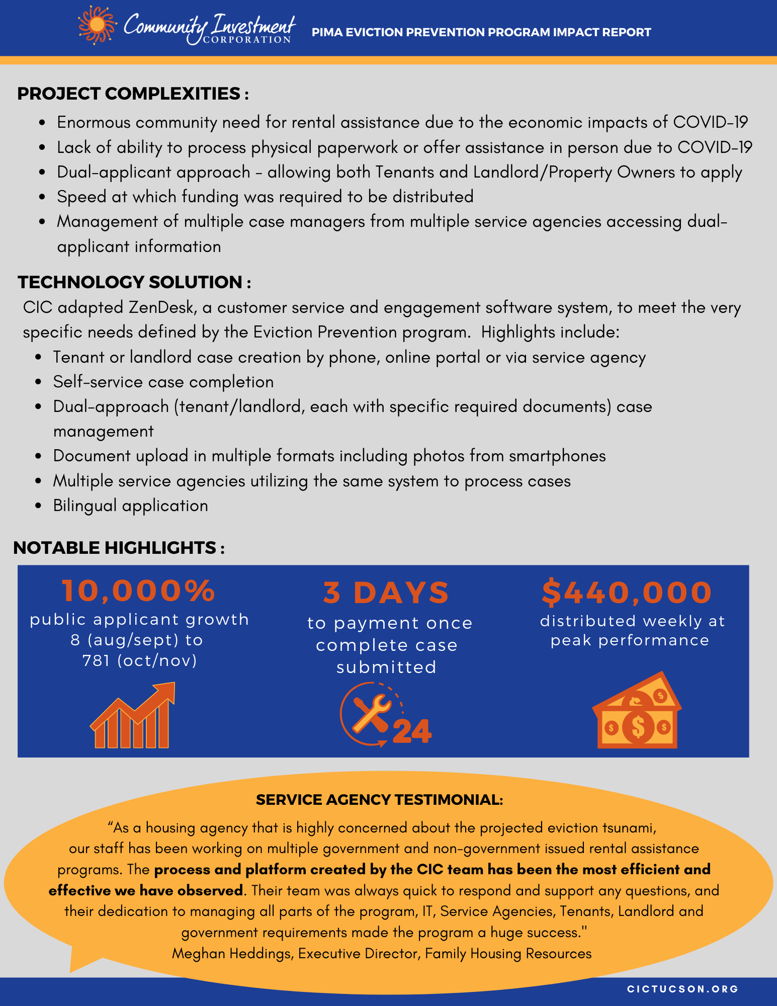 Tucson and Pima County Eviction Prevention/Rental Assistance and