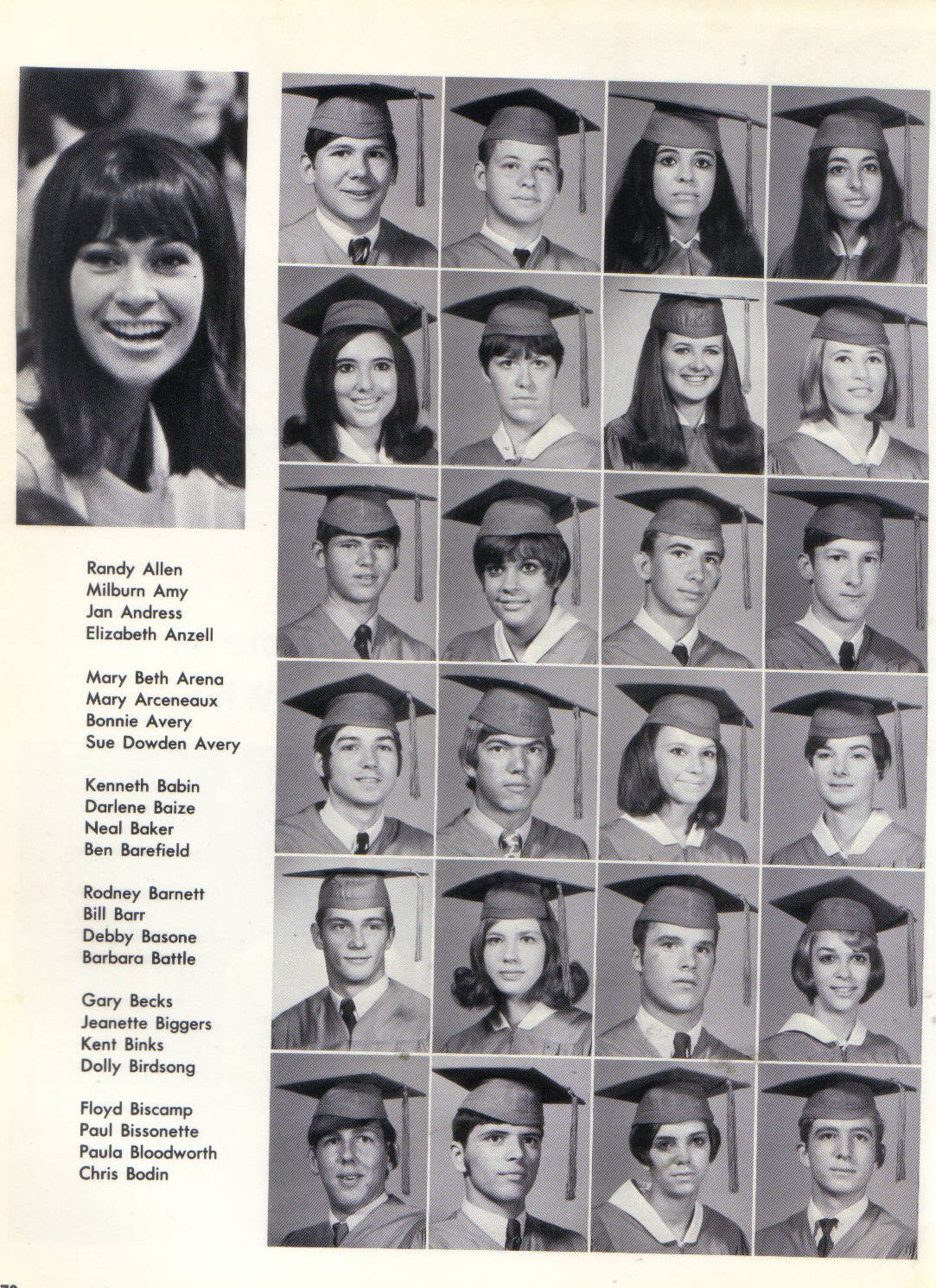 '70 Yearbook Photos