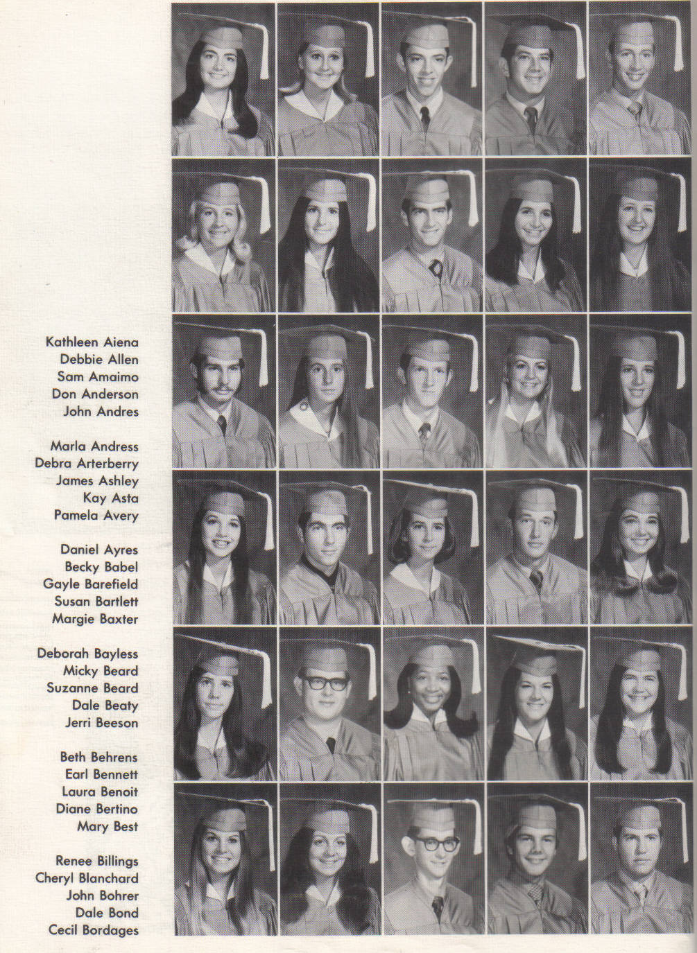 '71 Yearbook Photos