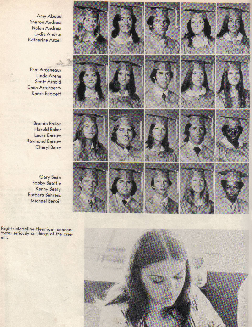 '74 Yearbook Photos