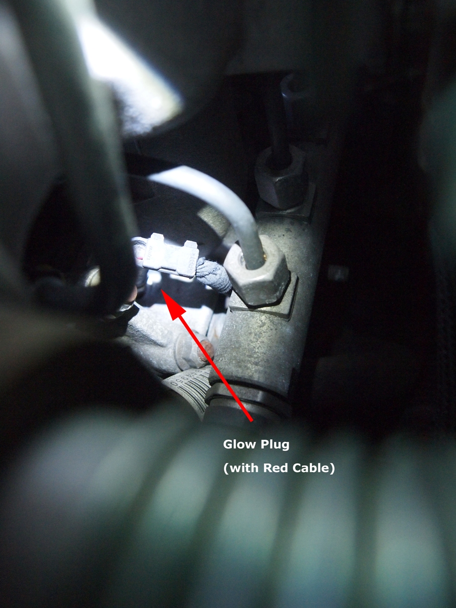 Grande Punto Glow Plug Location on the Grande Punto 1.9 MJet The