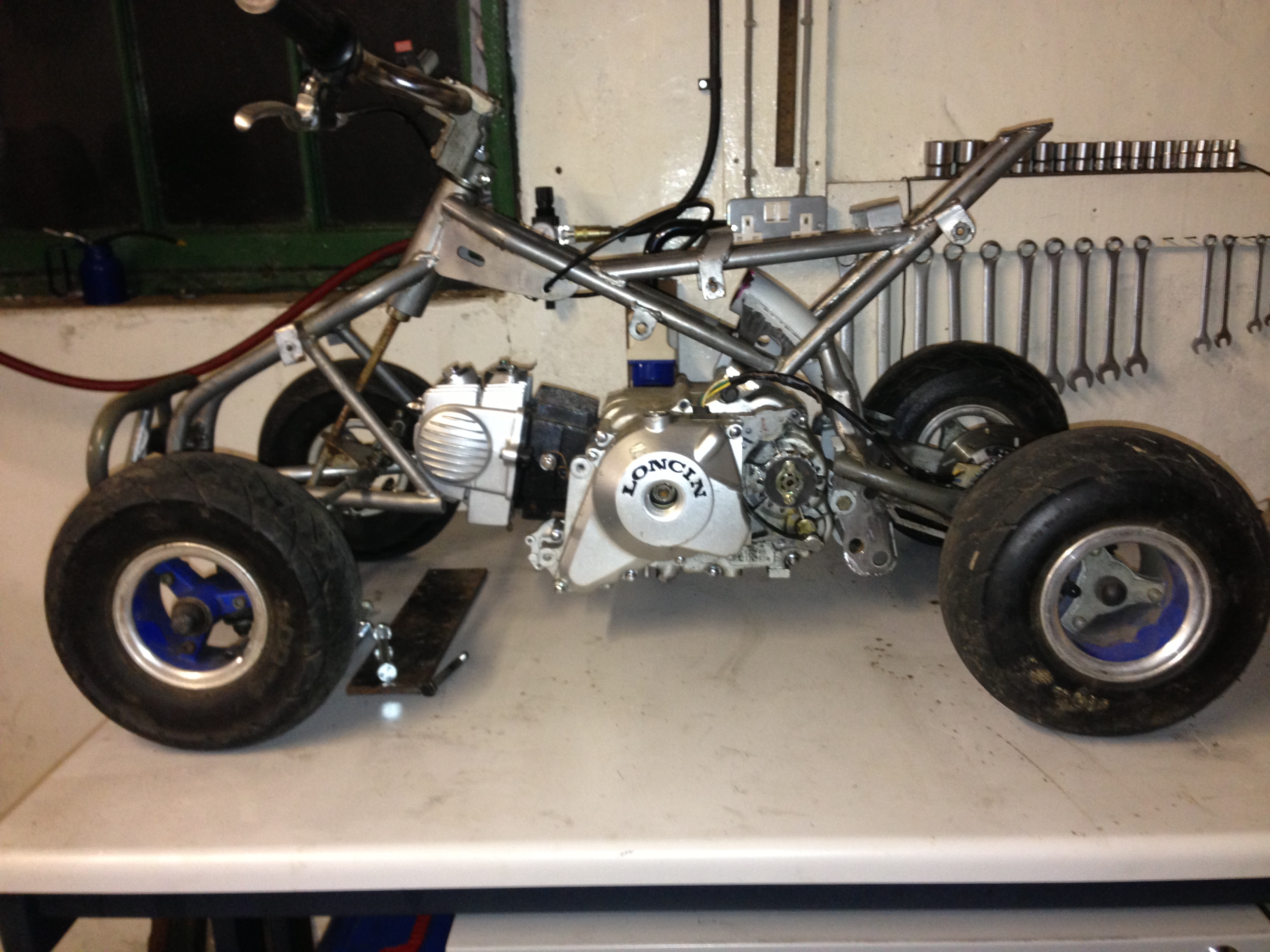 Miniquad 50cc 2 stroke to 110cc 4 stroke custom! DIY Go Kart Forum