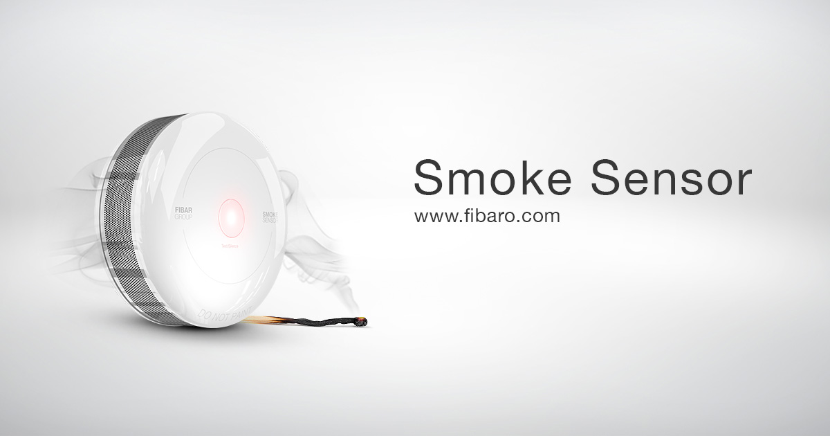 Smoke Sensor flame and smoke detection FIBARO