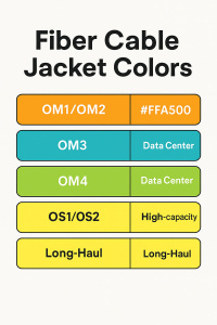 Fiber Optic Color Code Explained: Jacket, Connector & Buffer Colors