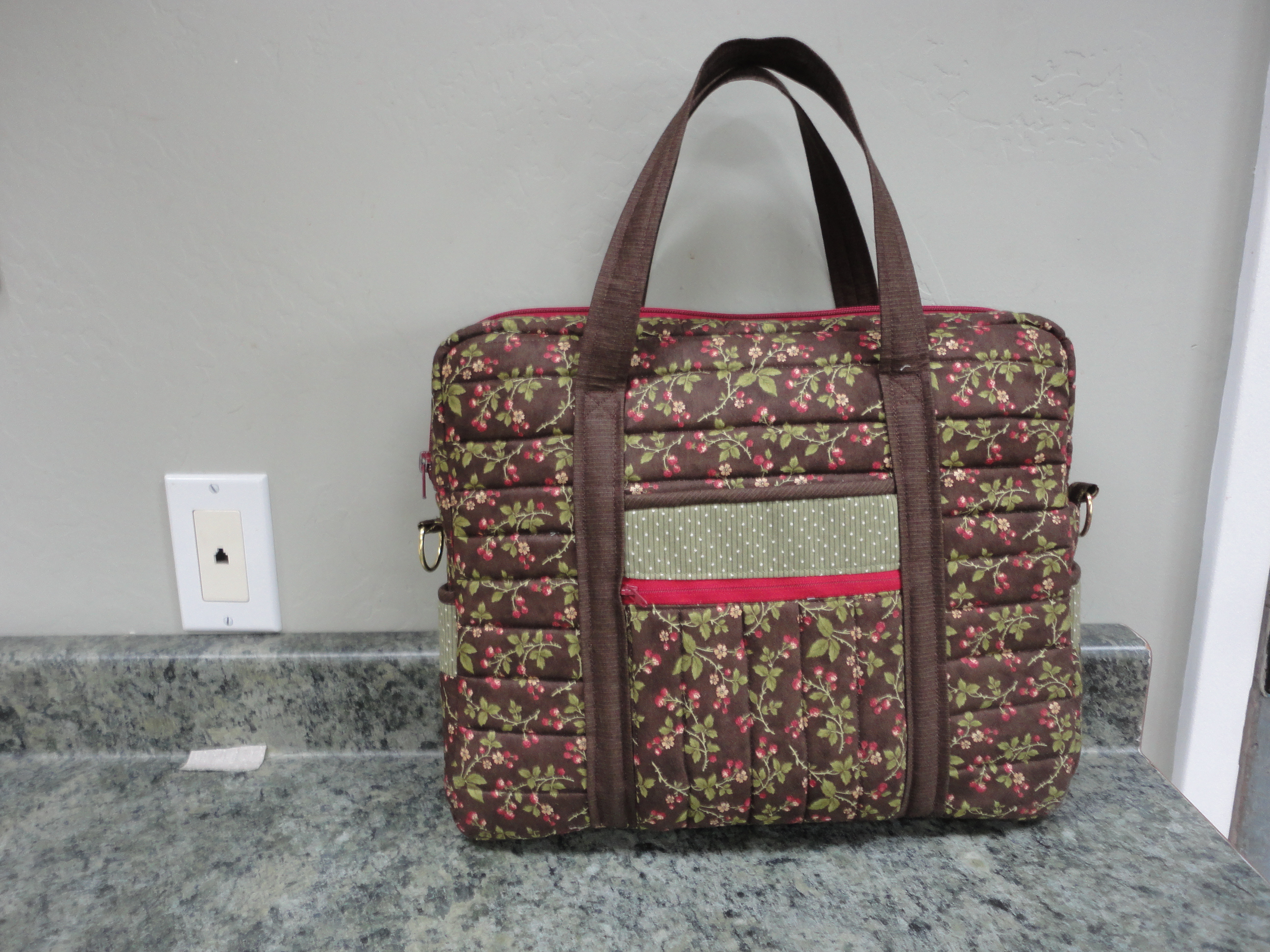 Wool purse, computer bag and sewing tote Pam Kay Fiber Artist