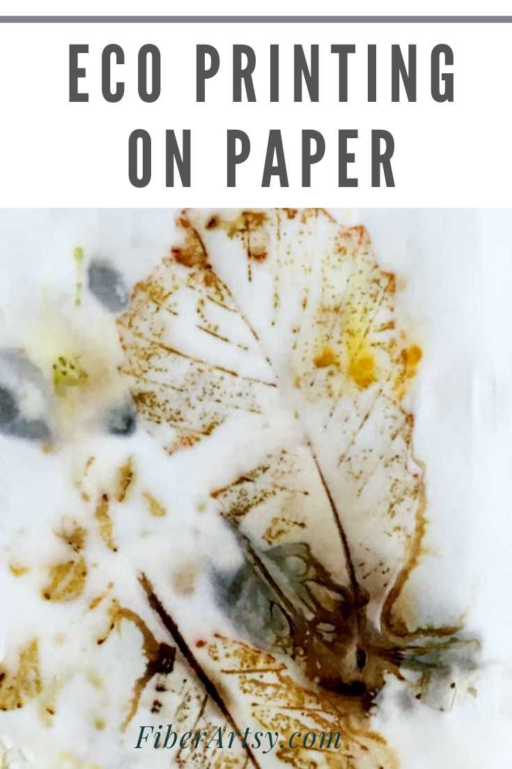 Eco Printing on Paper Step by Step Tutorial