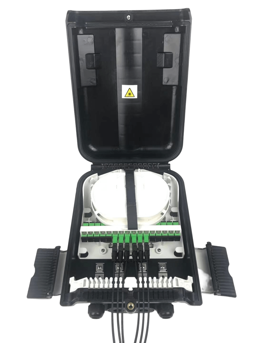 Fiber optic cable splice box FiberClover