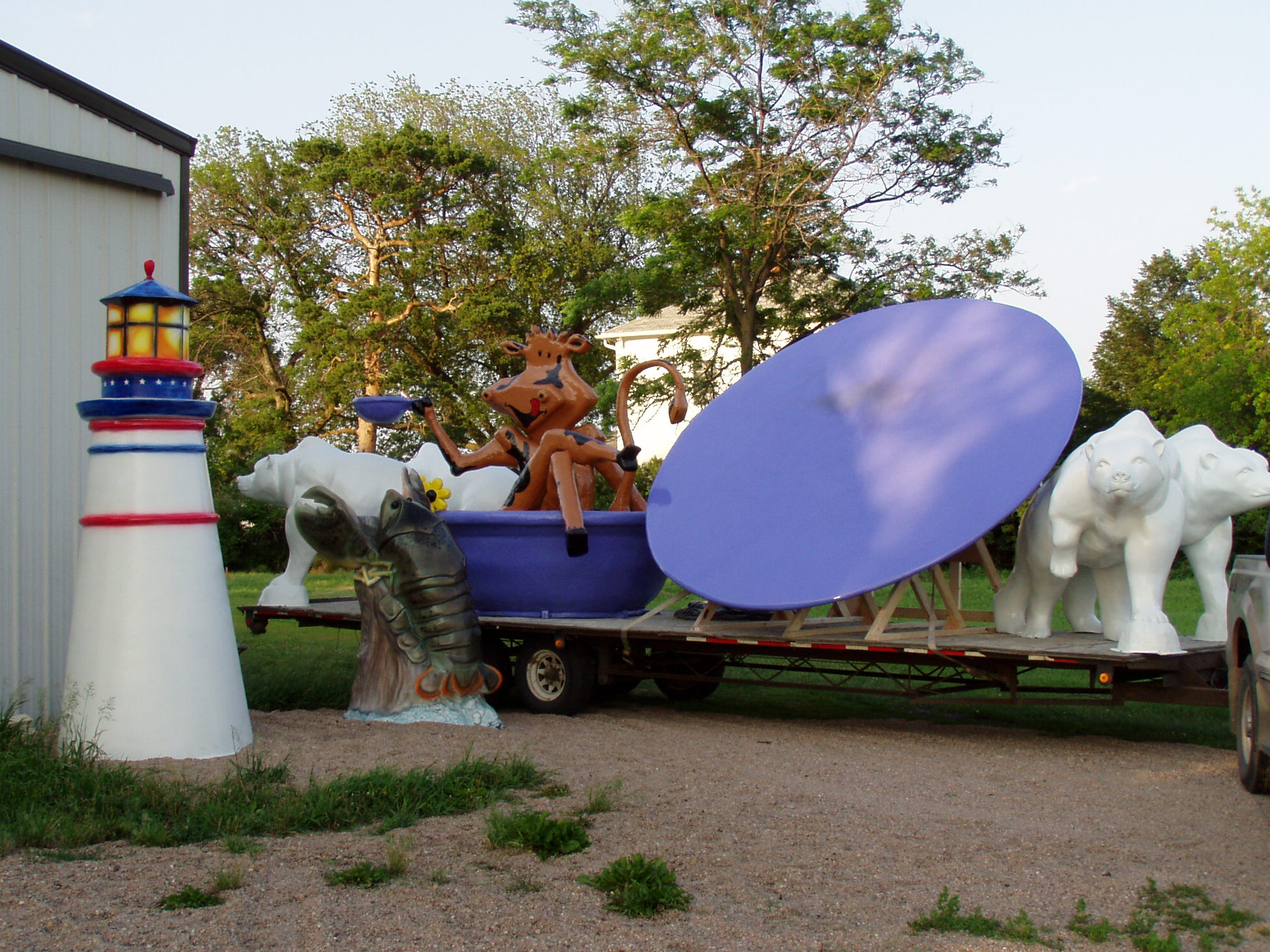 Fiberglass Statues and Sculptures; Animals and Objects!