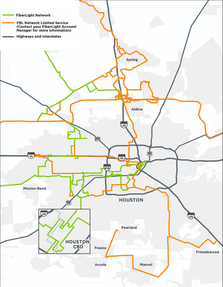 Houston, TX Fiber Optic Network FiberLight