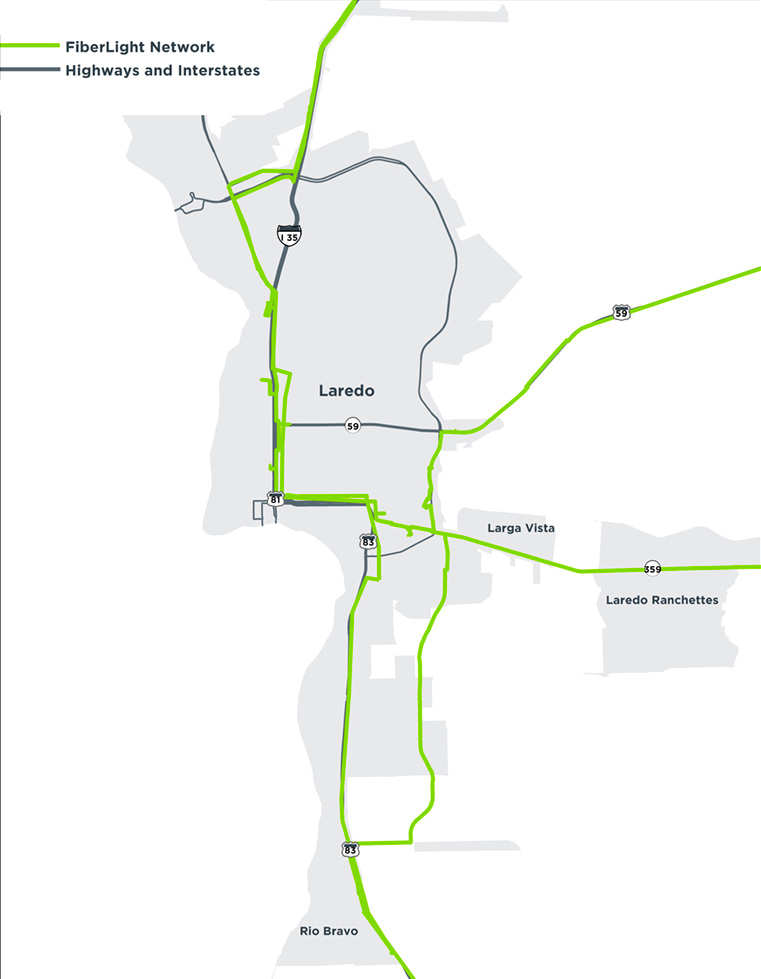 Laredo, TX Fiber Optic Network FiberLight