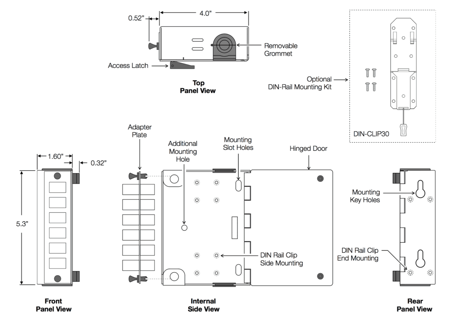 Slimline Nano Fiber Patch Panel | RLH Industries, Inc.