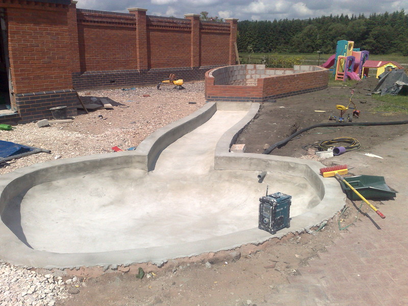 New build fish pool Fibreglass Fish Pools Project by Fibreglide Ltd