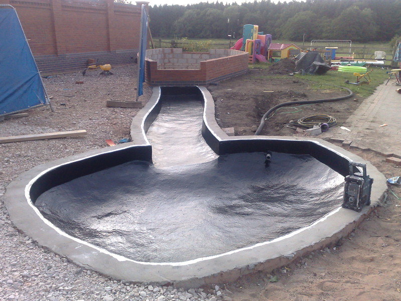 New build fish pool Fibreglass Fish Pools Project by Fibreglide Ltd