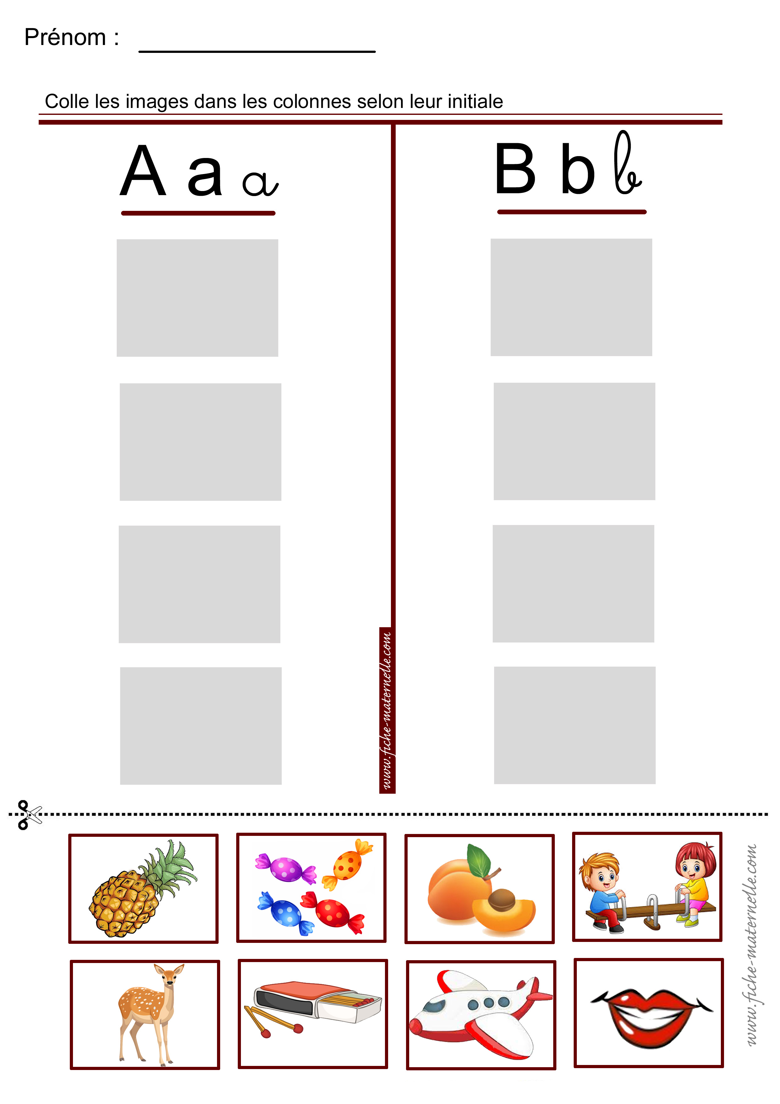Jeu de phonologie en maternelle