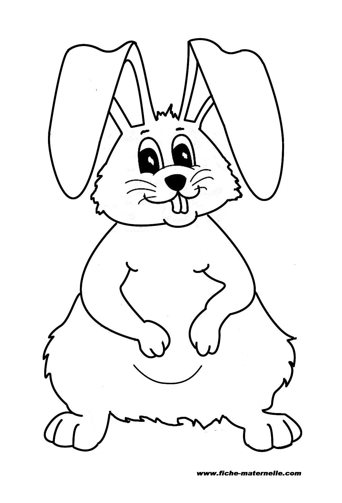 Lapin à colorier