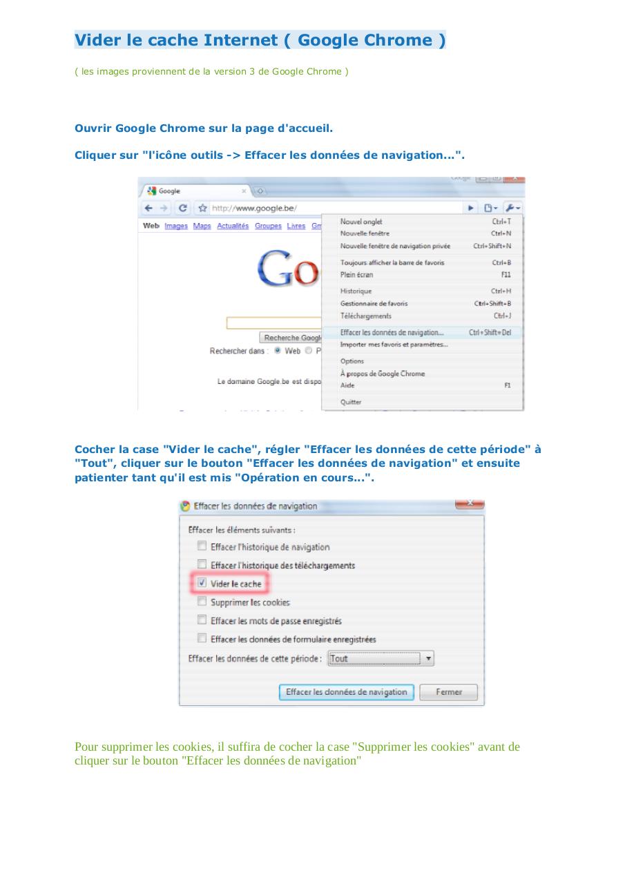 Vider le cache Google Chrome par Isabelle Fichier PDF