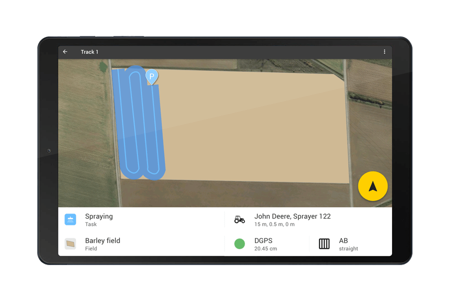 Tractor GPS navigation (Premium subscription) FieldBee