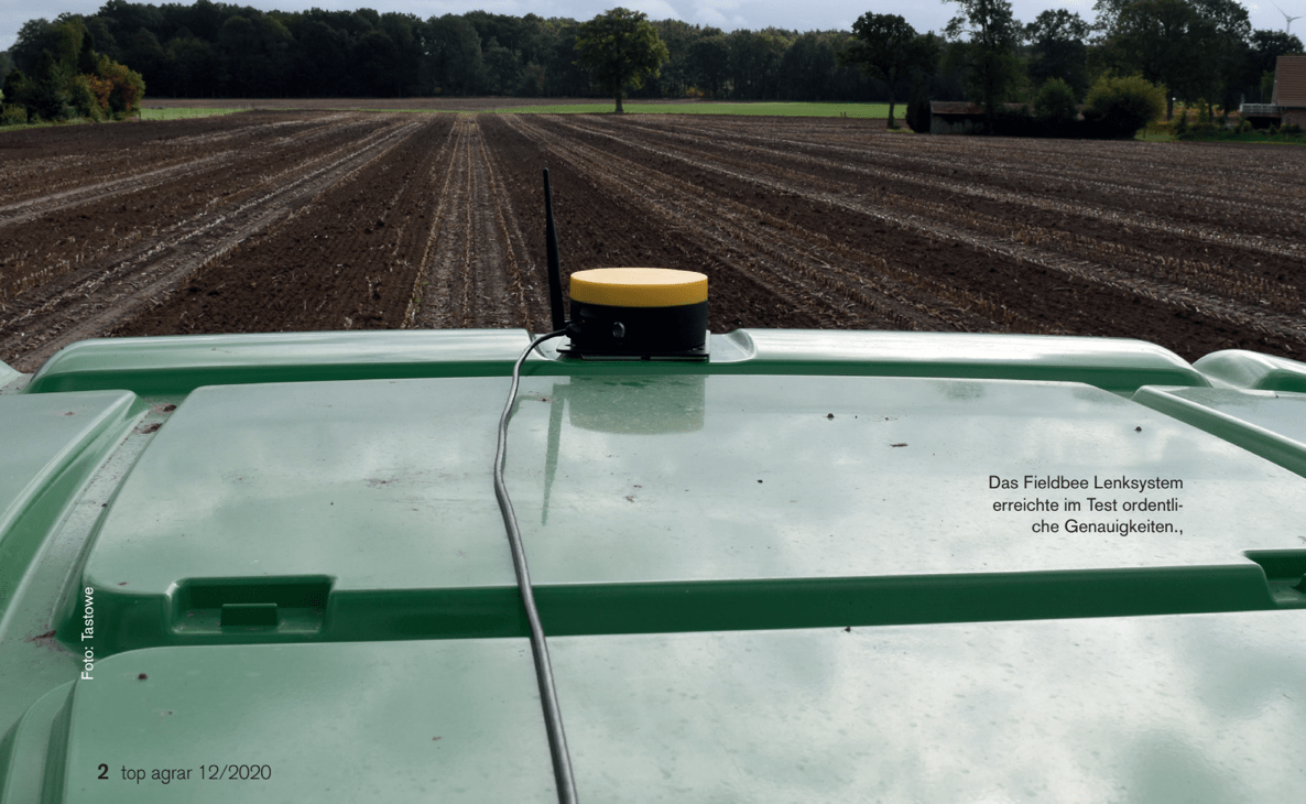 FieldBee is featured in TopAgrar magazine as an affordable tractor