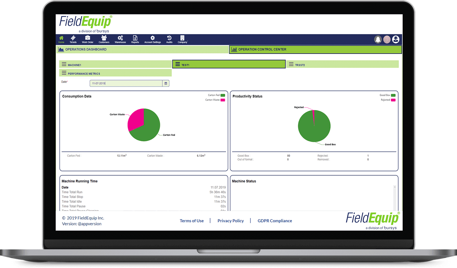 Spare Parts Inventory Management System Software FieldEquip