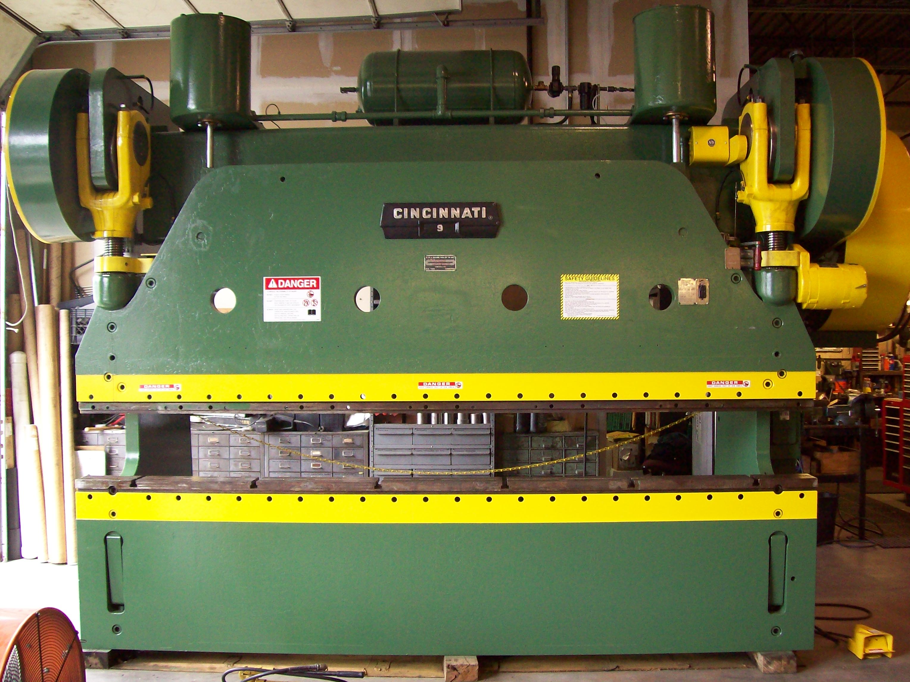 Cincinnati press brake rebuildin
