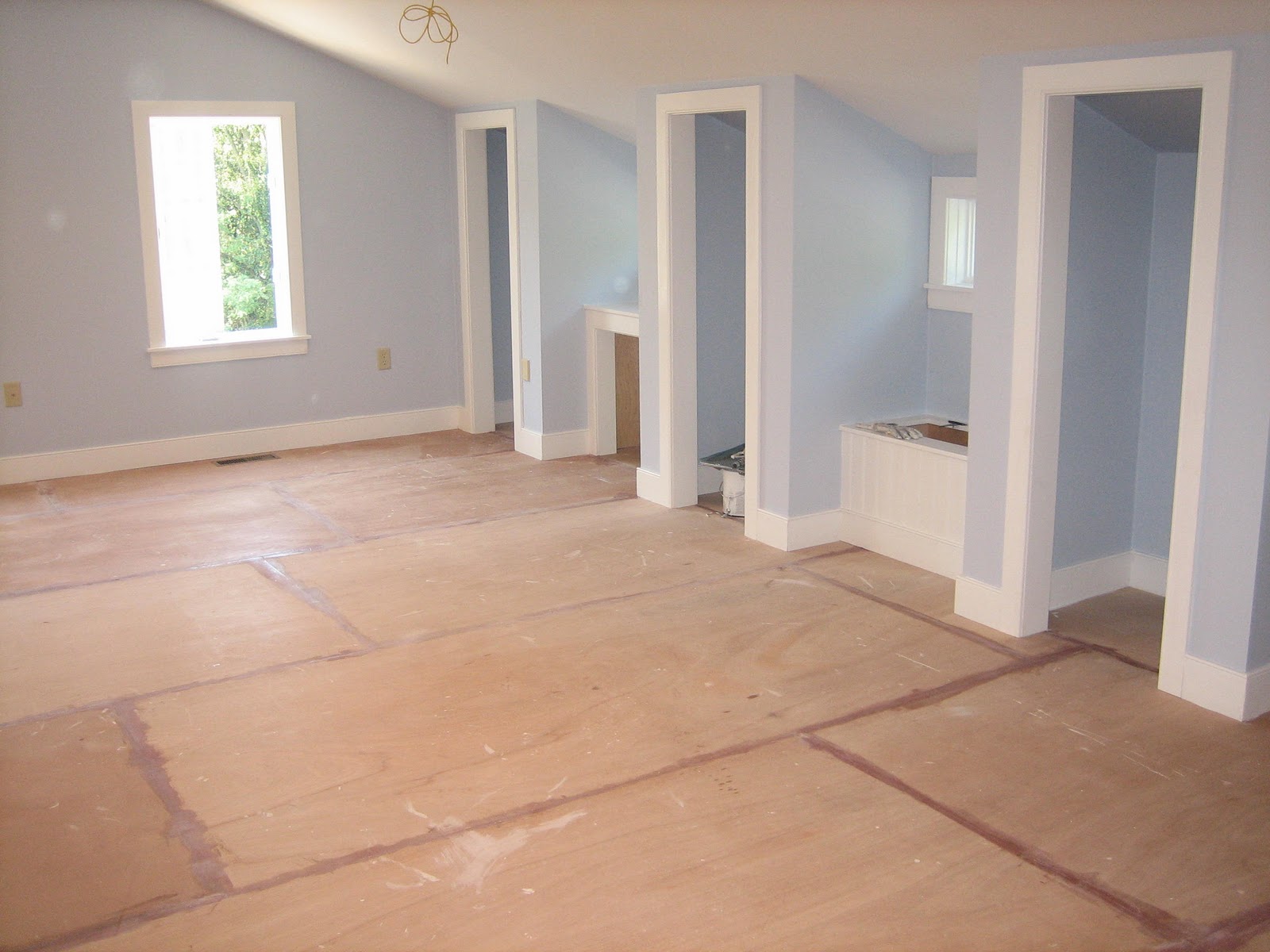 Boys room Painted Subfloor tutorial painted subfloor
