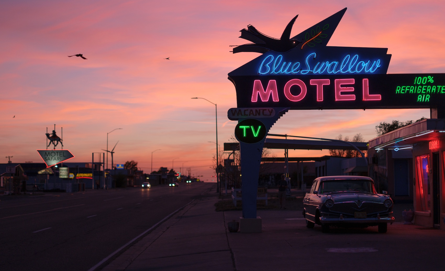 Route 66's Iconic Survivor The Blue Swallow Motel Fifty Grande