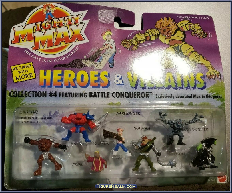 Collection 4 Featuring Battle Conqueror Mighty Max Heroes