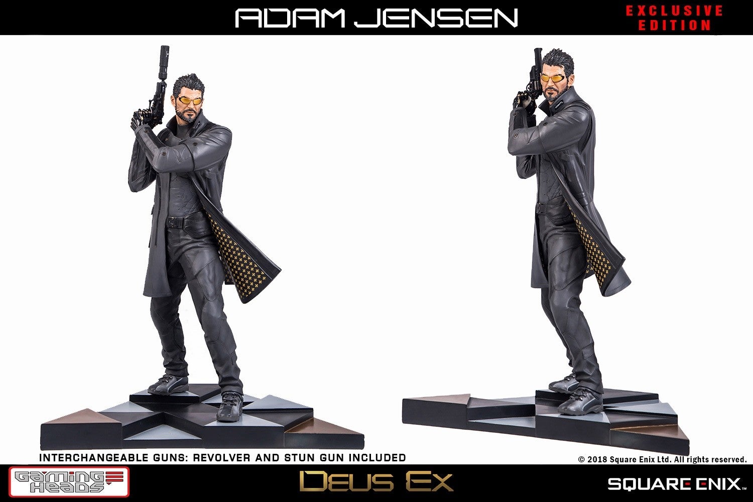 Gaming Heads Deus Ex Mankind Divided Adam Jensen Statue