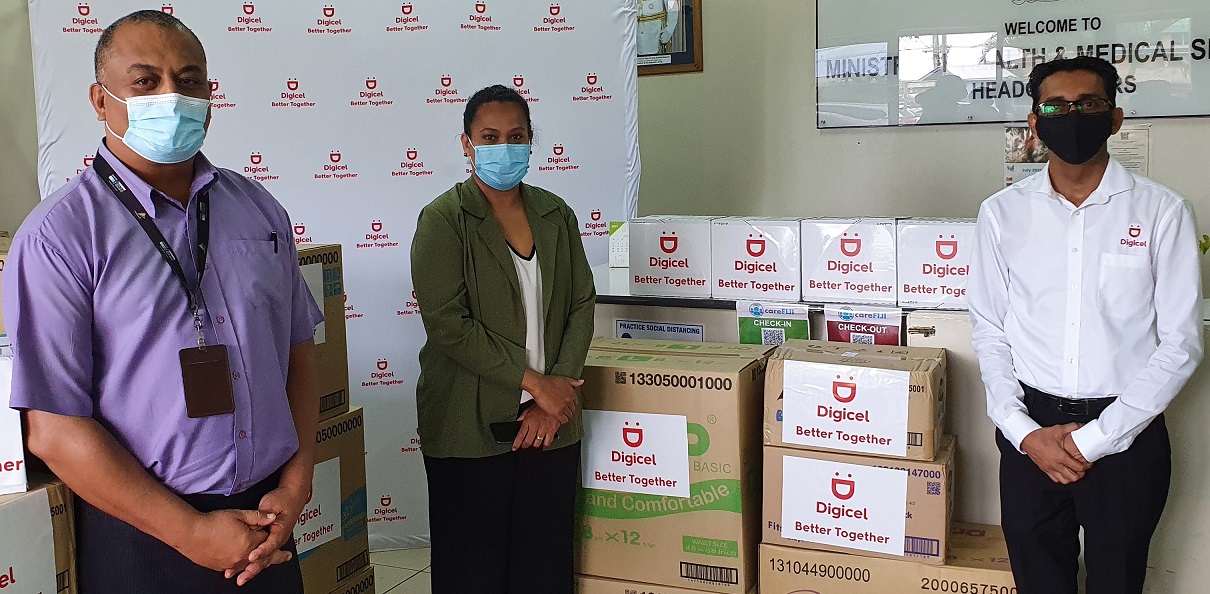 COVID19 Fiji Digicel donates 8k worth of hygiene care products to