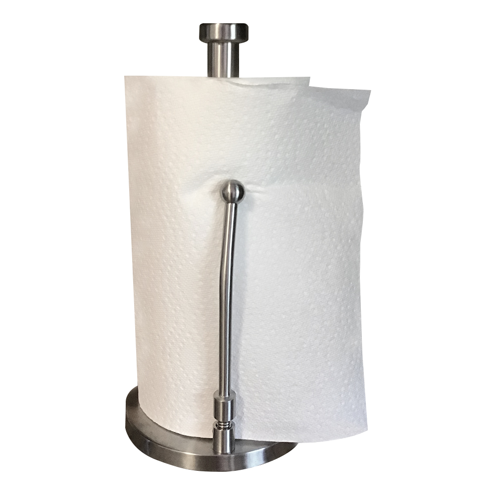 Best Stainless Steel Kitchen Paper Towel Holder Stand Tension Spring