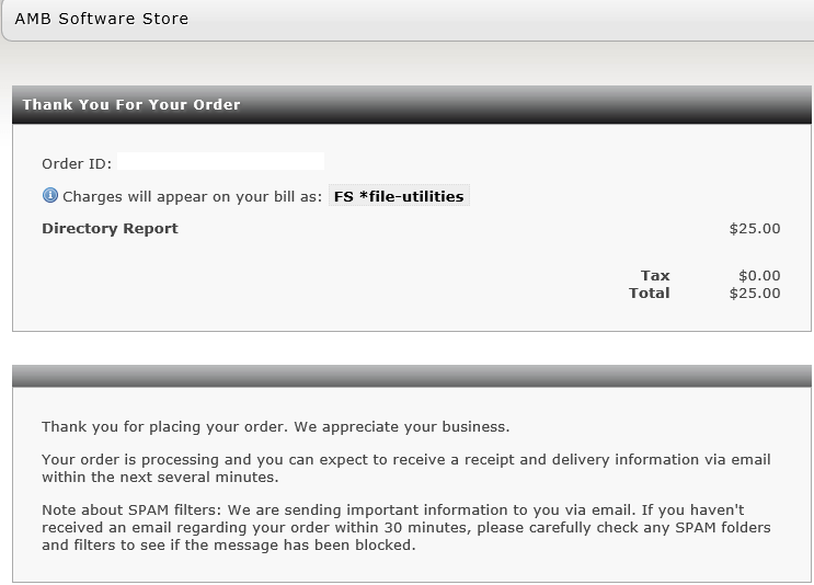 Purchase Instructions