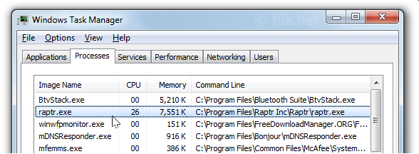 raptr.exe Windows process What is it?