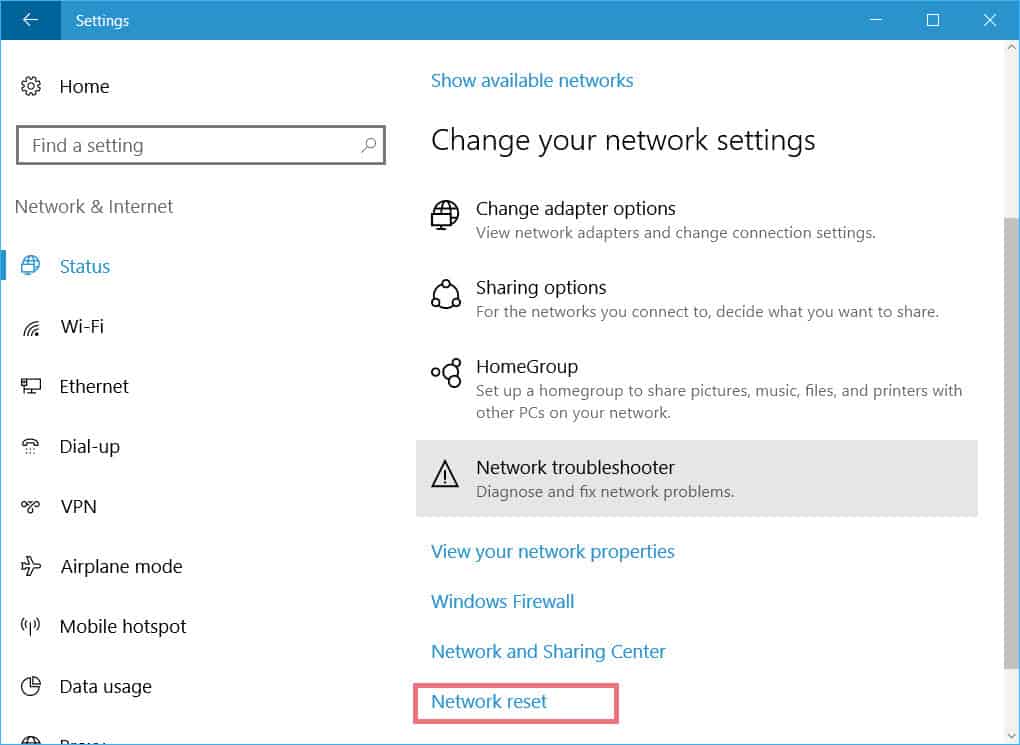 How To Quickly reset all network adapters in Windows 10