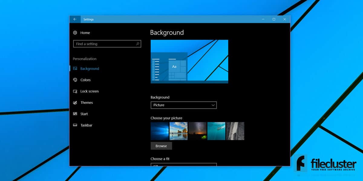 Here's how you can find the current desktop background image in Windows 10