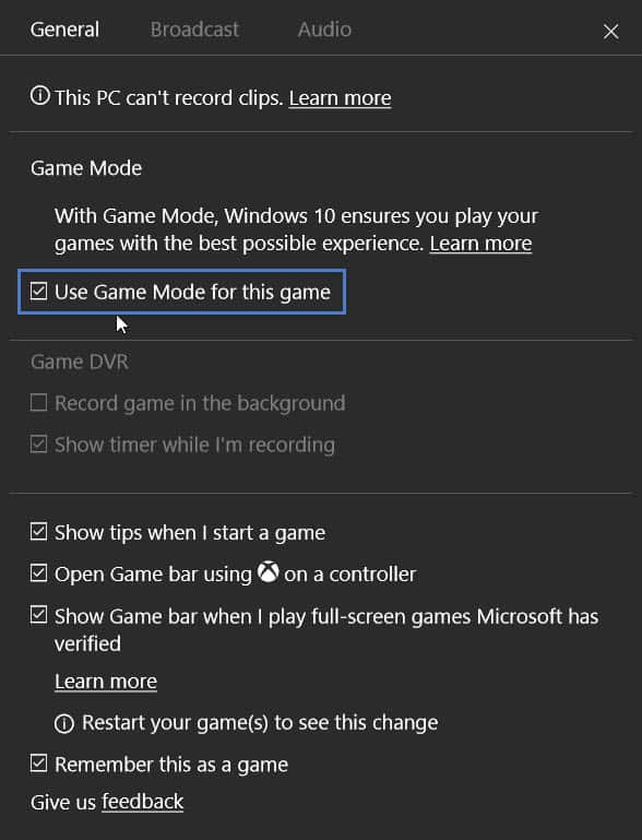 [Guide] Enable Game Mode in Windows 10