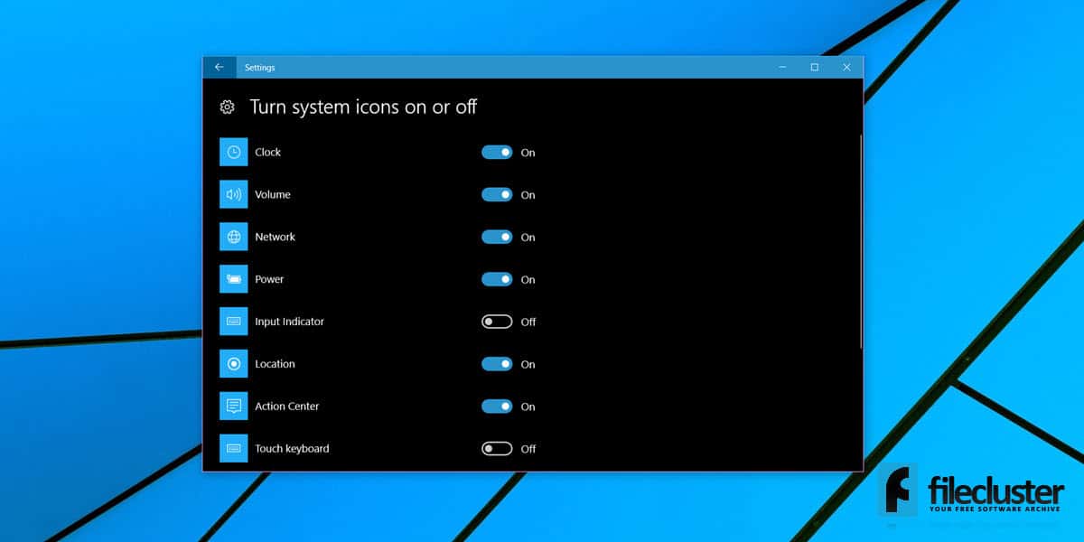 [Windows 10 Tip] Show or hide system icons in the system tray