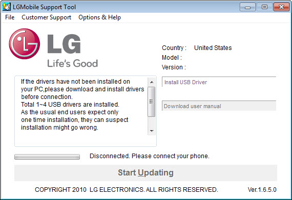 LG Mobile Support Tool 1.8.9.0 Free Download for Windows