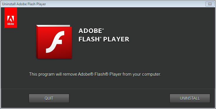 Adobe Flash Player Uninstaller 32.0.0.433 Free Download for Windows 10