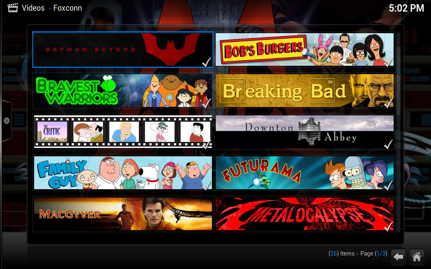 Kodi 17.6 Media Players