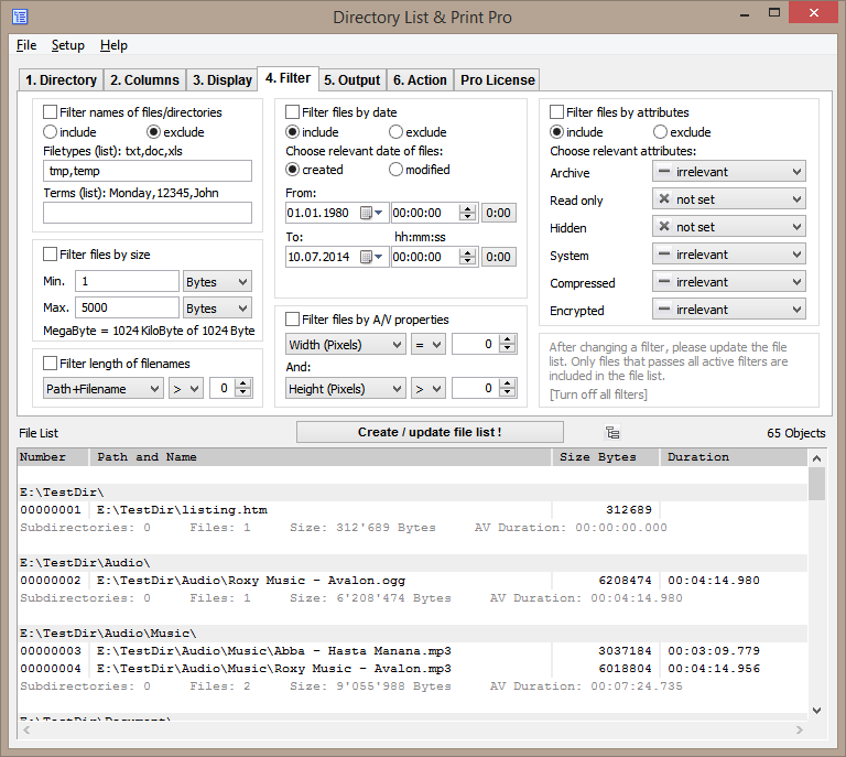 Directory List & Print 3.65