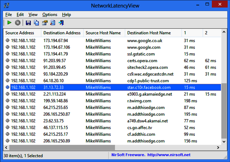 NetworkLatencyView 1.65