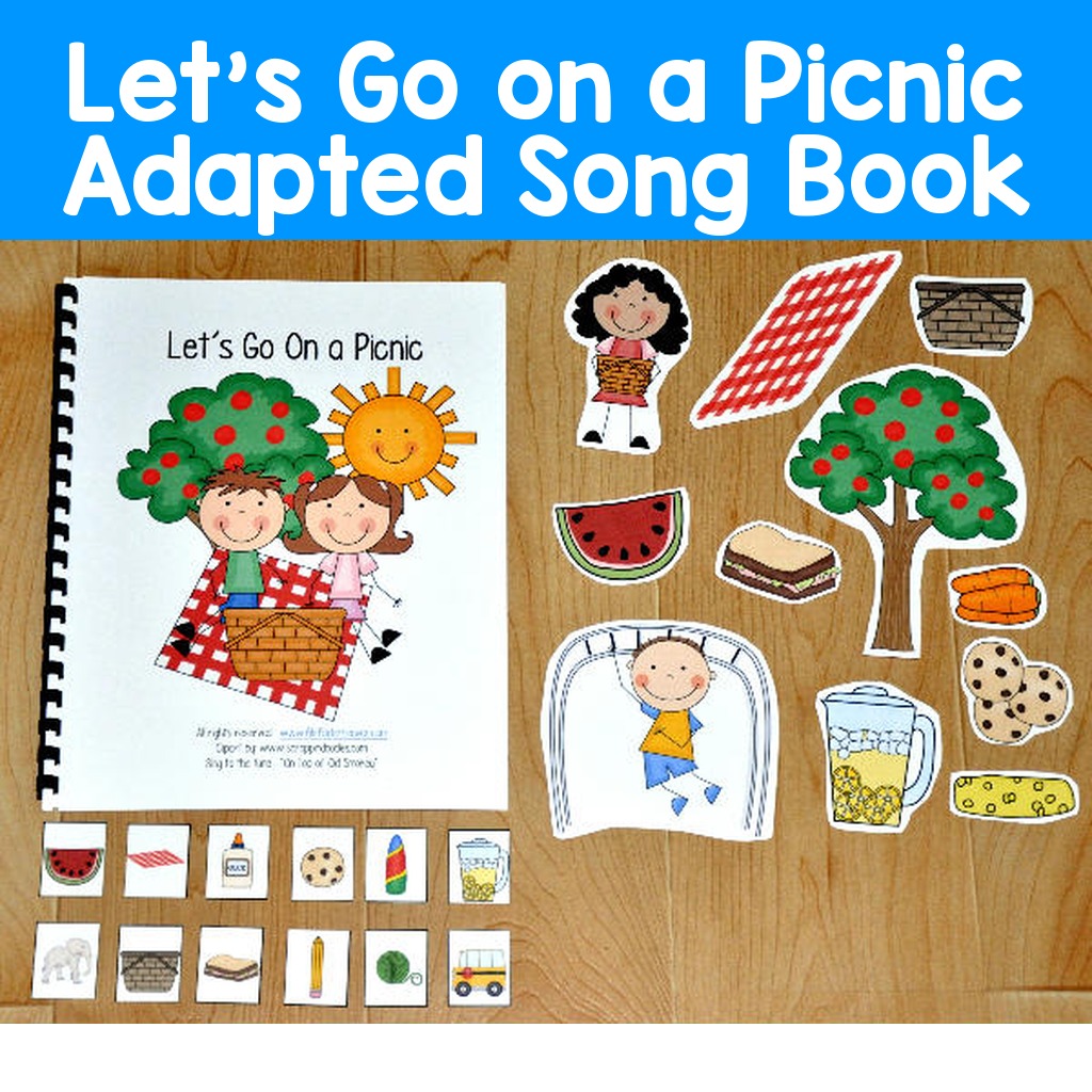 Let's Go on a Picnic Adapted Song Book 3.50 File Folder Games at