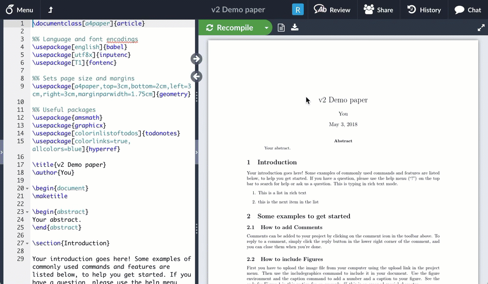 Tip of the Week Overleaf v2 Overleaf, Online LaTeX Editor