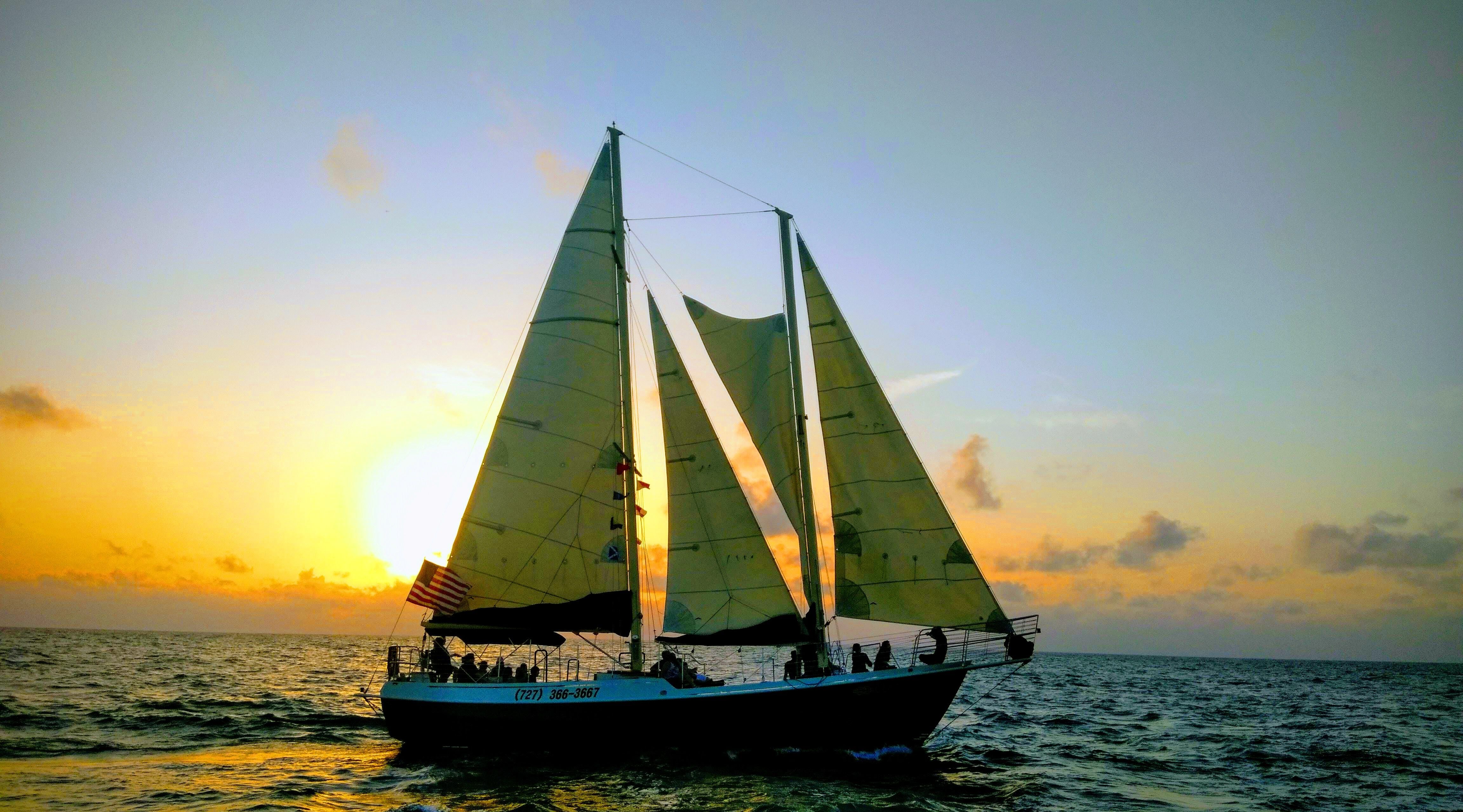 2Hour Sunset Sailing Cruise on Clearwater Beach in Tampa Book Tours & Activities at