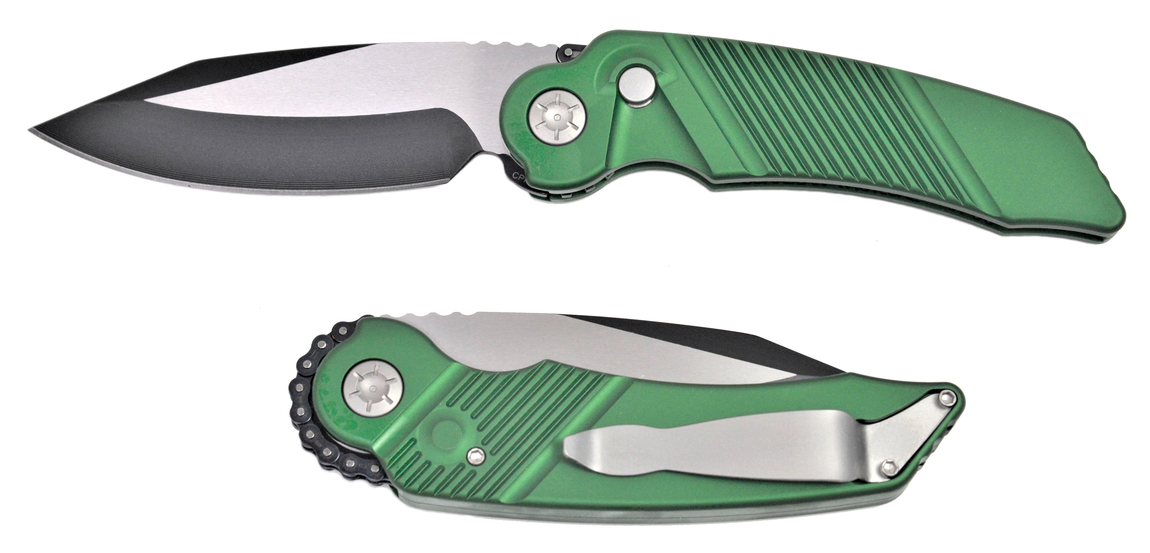 Rat Worx MRX Lightweight Chain Drive Knife Lanyard Cut Green Handle S/E