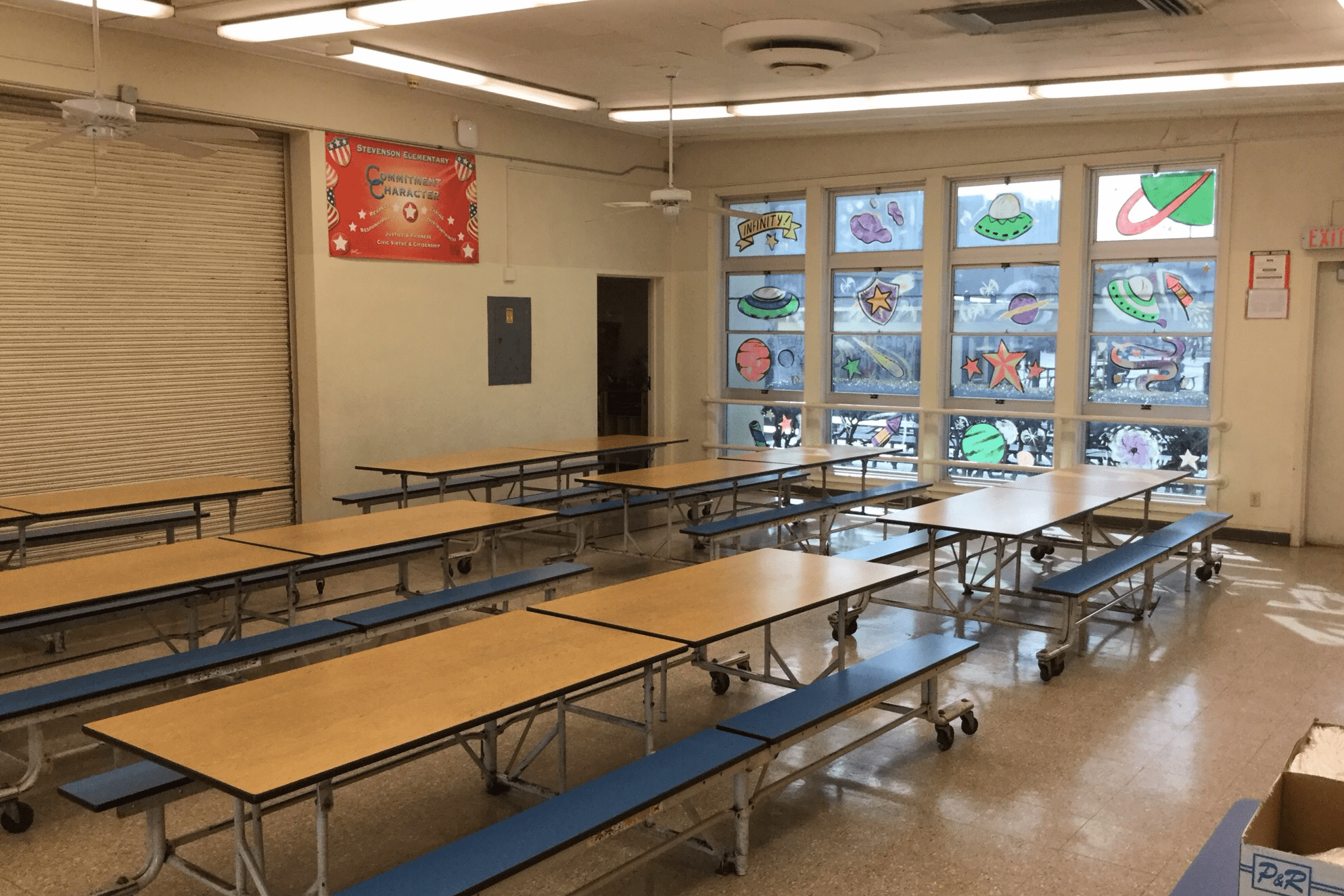 LBUSD Facilities Stevenson Elementary School Cafeteria Dining Room