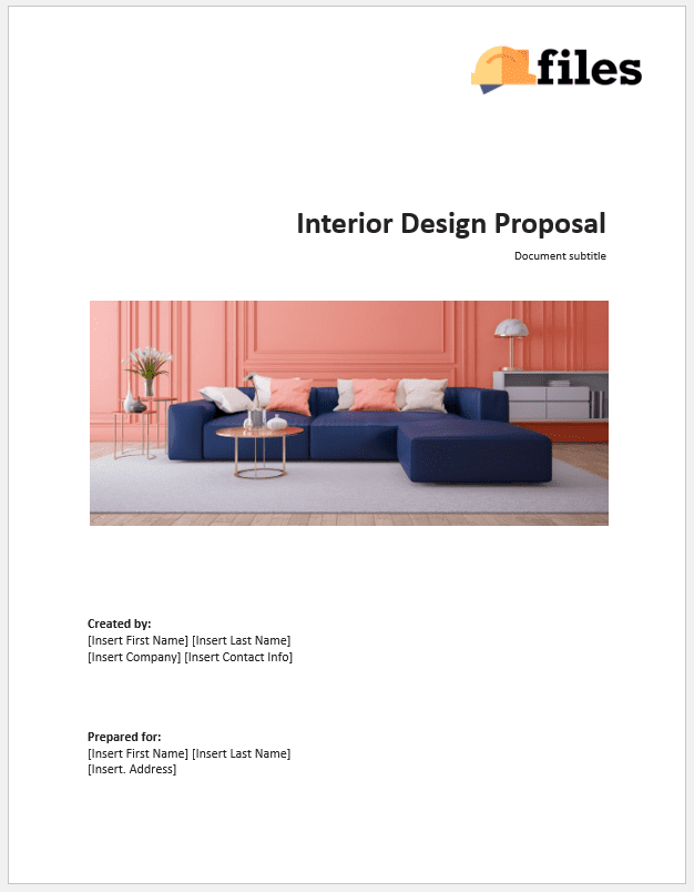 Aggregate 149+ interior designer proposal template super hot
