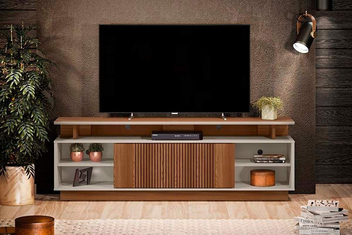 Rack Linea Brasil Leblon p/ TV de até 70 Polegadas